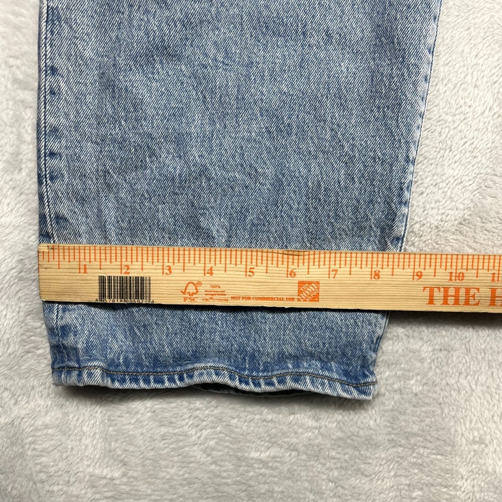 Levi's Ribcage Straight Jeans Women's Blue Denim Classic Button Fly - 30X26.5 - Picture 7 of 12